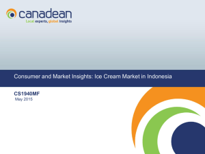 Consumer and Market Insights: Ice Cream
