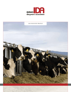 2015 industry profile - Idaho Dairymen's Association