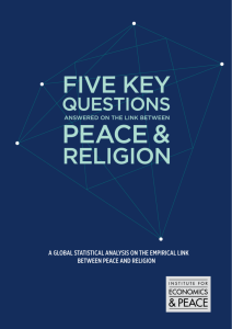 Peace and Religion report - Institute for Economics and Peace