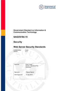 Web Server Security Standards