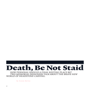 Death, Be Not Staid