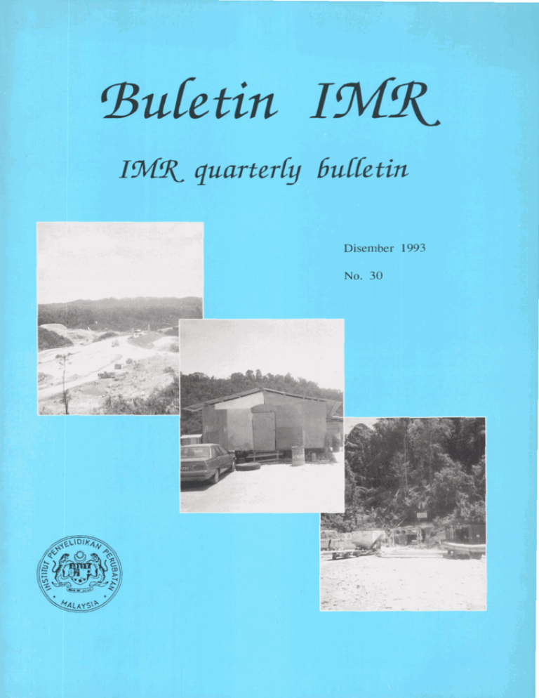IMR Bulletin Dec 1993 - IMR Library