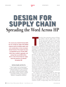 Spreading the Word Across HP - Strategic Management Solutions