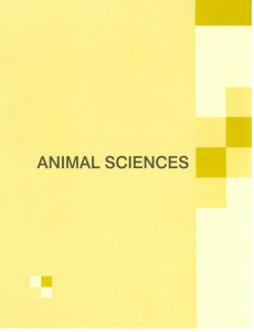 animal sciences