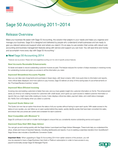 Sage 50 Accounting 2011–2014