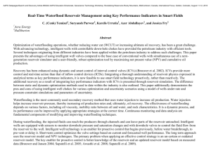 Abstract: Real-Time Waterflood Reservoir Management using Key