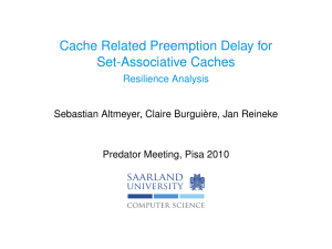 Cache Related Preemption Delay for Set