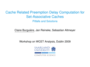Cache Related Preemption Delay Computation for Set