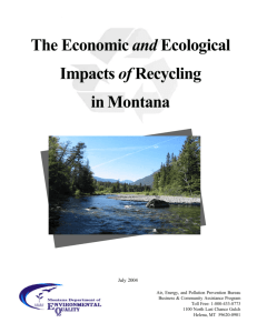 The Economic and Ecological Impacts of Recycling in Montana