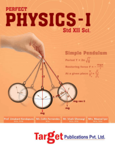 Std. 12, Physics, Paper 1, Maharashtra Board