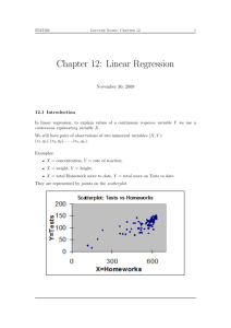 Chapter 12: Linear Regression