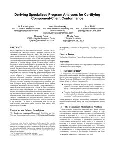 Deriving Specialized Program Analyses for Certifying