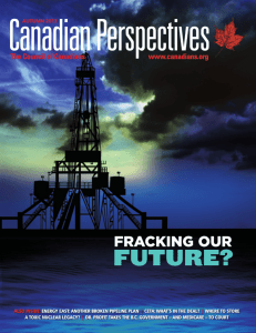 Fracking our Future? Canadian Perspectives, Fall 2013