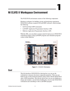 NI ELVIS II Workspace Environment