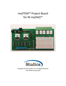 mySTEM™ Project Board for NI myDAQ