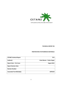 Penetration of Bituminous Materials