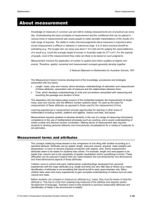 About Measurement - Queensland Curriculum and Assessment