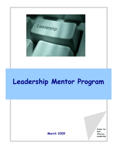 Leadership Mentor Program - Virginia Commonwealth University