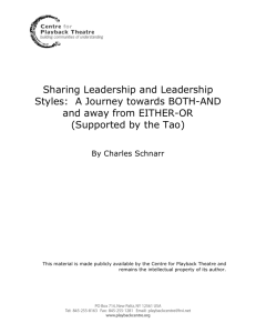 Sharing Leadership and Leadership Styles: A Journey towards