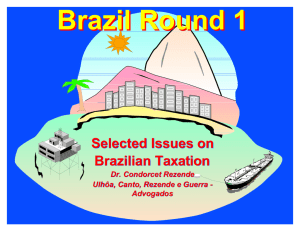 Selected Issues on Brazilian Taxation