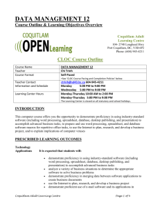 Coquitlam Learning Opportunity Centre