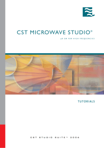 CST MICROWAVE STUDIO®