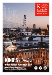 Offer Holder Pack PDF - King's College London
