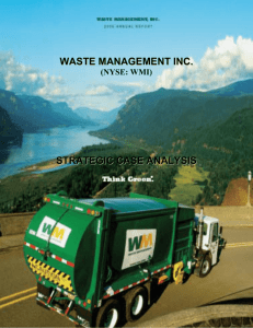 waste management inc. strategic case analysi ss