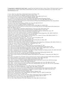 Comprehensive reading list of Reference publications