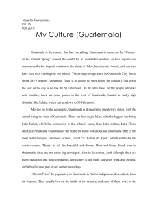 Guatemala culture essay