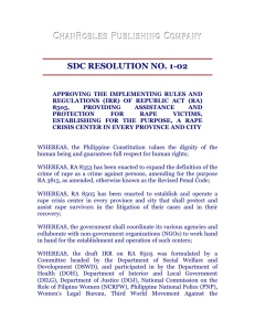 sdc resolution no. 1-02 - Chan Robles and Associates Law Firm