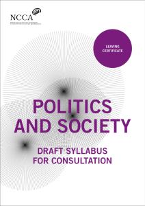 Politics and Society draft syllabus
