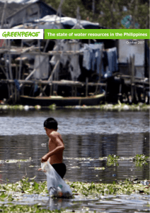 The state of water resources in the Philippines