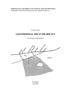 GEOTHERMAL DELIVERABILITY