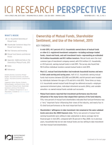 Ownership of Mutual Funds, Shareholder Sentiment, and Use of the