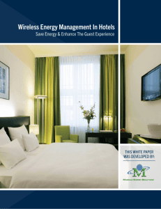 Wireless Energy Management In Hotels