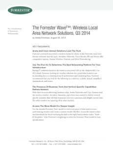 The Forrester Wave™: Wireless Local
