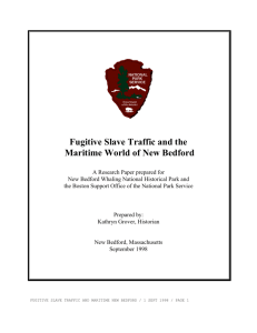Fugitive Slave Traffic and the - University of Massachusetts Dartmouth