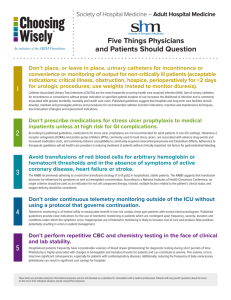 3 1 2 5 4 Five Things Physicians and Patients Should Question