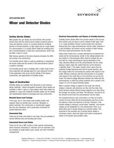 Mixer and Detector Diodes