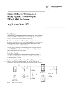 Diode Detector Simulation using Agilent