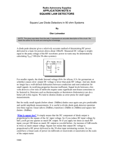 application note 6 square law detectors