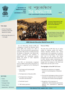 HRM Attends Education World Forum 2013