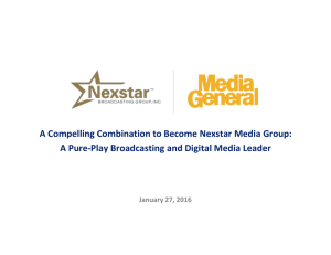 A Compelling Combination to Become Nexstar Media Group: A Pure