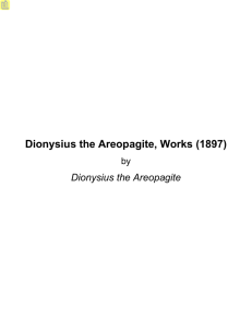 Dionysius the Areopagite, Works (1897)