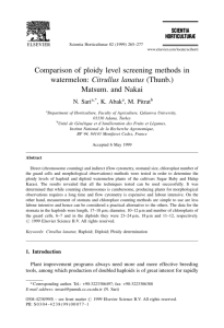Comparison of ploidy level screening methods in