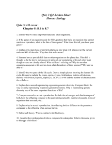 Quiz 3 Q2 Review Sheet Honors Biology Quiz 3 will cover: Chapter