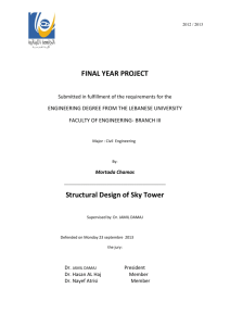 FINAL YEAR PROJECT Structural Design of Sky Tower