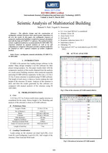 Seismic Analysis of Multistoried Building