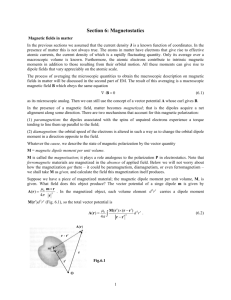 Section 6: Magnetostatics